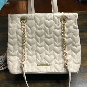 Betsey Johnson Quilted Oatmeal Purse